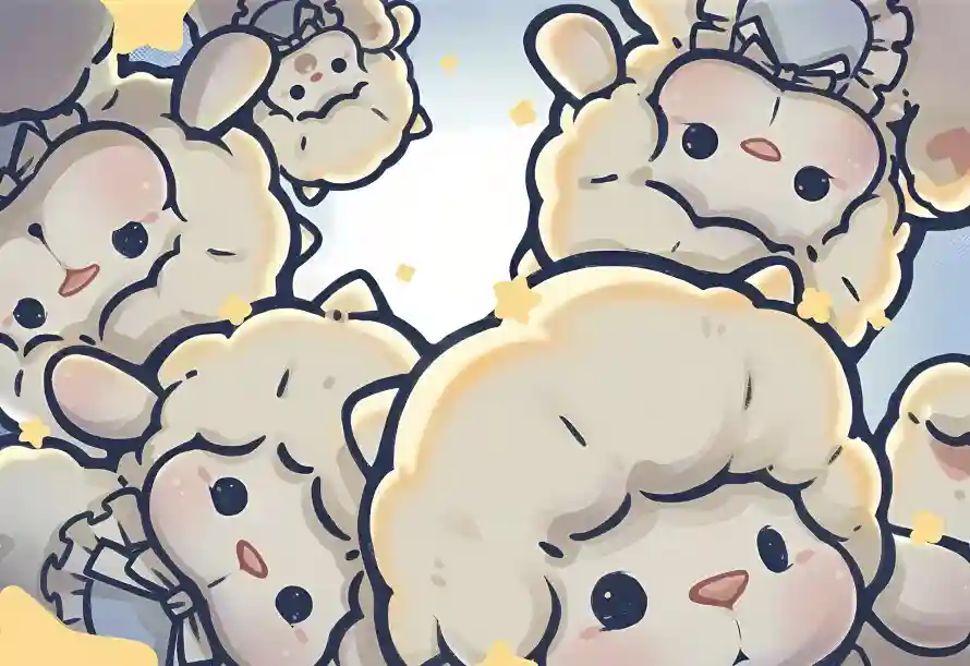 4k卡通壁纸 - 可爱 - 小羊 - 羊群「哲风壁纸」 4k卡通壁纸 - 可爱 - 小羊 - 羊群「哲风壁纸」