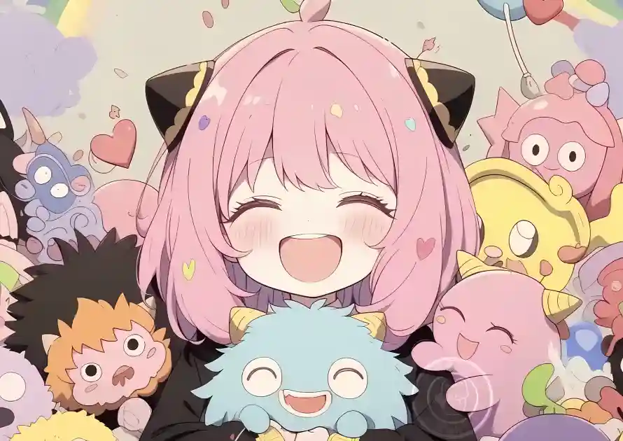 2k动漫壁纸-阿尼亚与可爱-粉色头发免费下载「哲风壁纸」