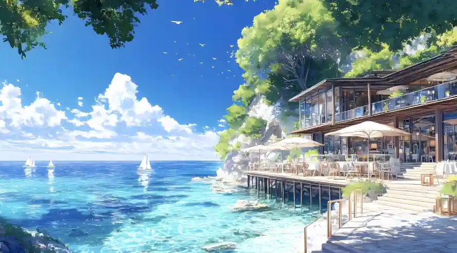 4k帆船壁纸 - 房屋 - 海景 - 海边「哲风壁纸」