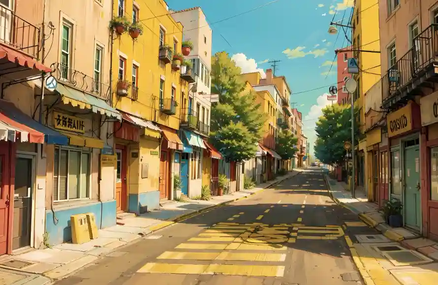 4k宁静壁纸 - 房屋 - 街道 - 治愈系「哲风壁纸」