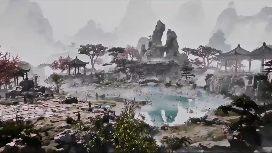 4k亭台壁纸 - 山水 - 湖泊 - 风景「哲风壁纸」