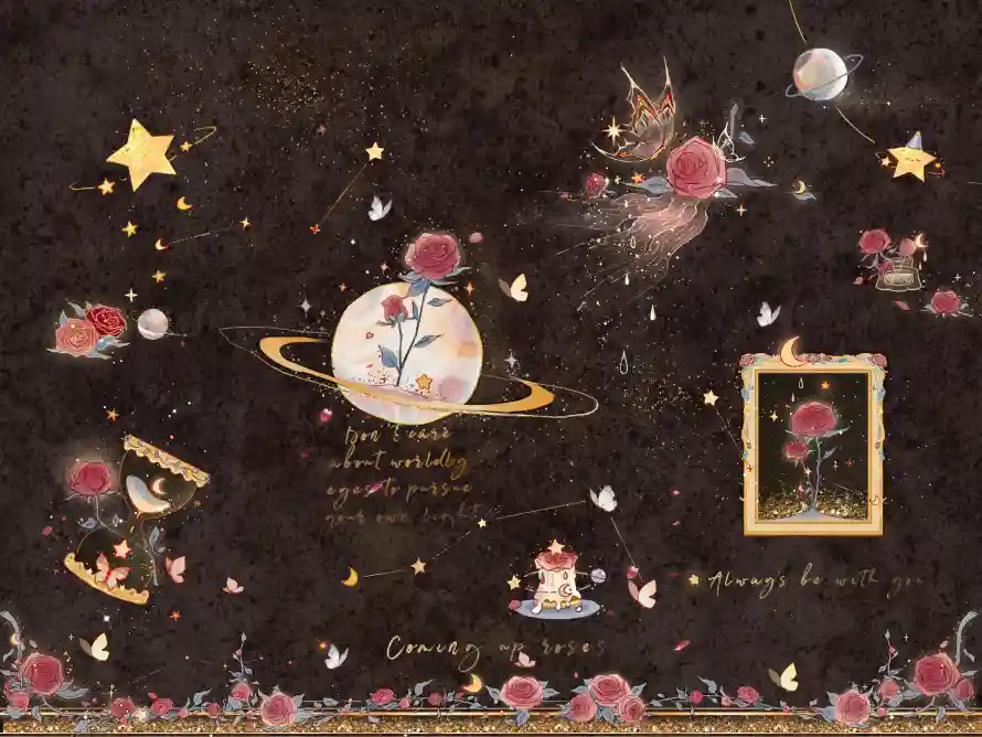 4k星星壁纸 - 星球 - 玫瑰 - 相框「哲风壁纸」 4k星星壁纸 - 星球 - 玫瑰 - 相框「哲风壁纸」