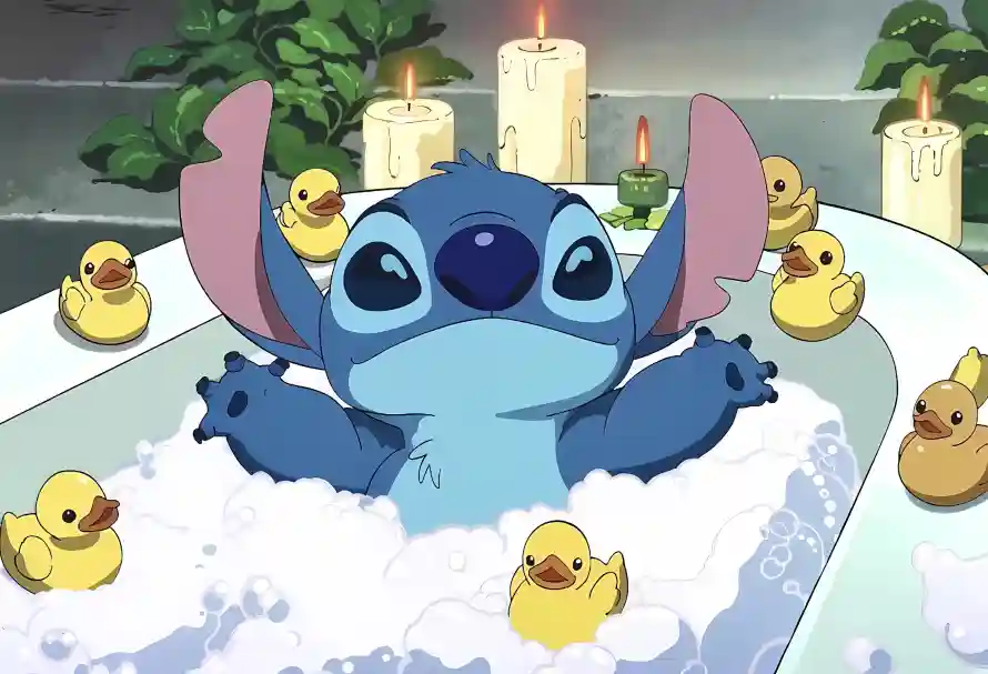 2k动漫壁纸-史迪奇壁纸和蜡烛-热门的壁纸「哲风壁纸」