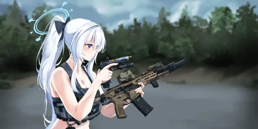 3kcg壁纸-白发壁纸和枪械-壁纸推荐「哲风壁纸」