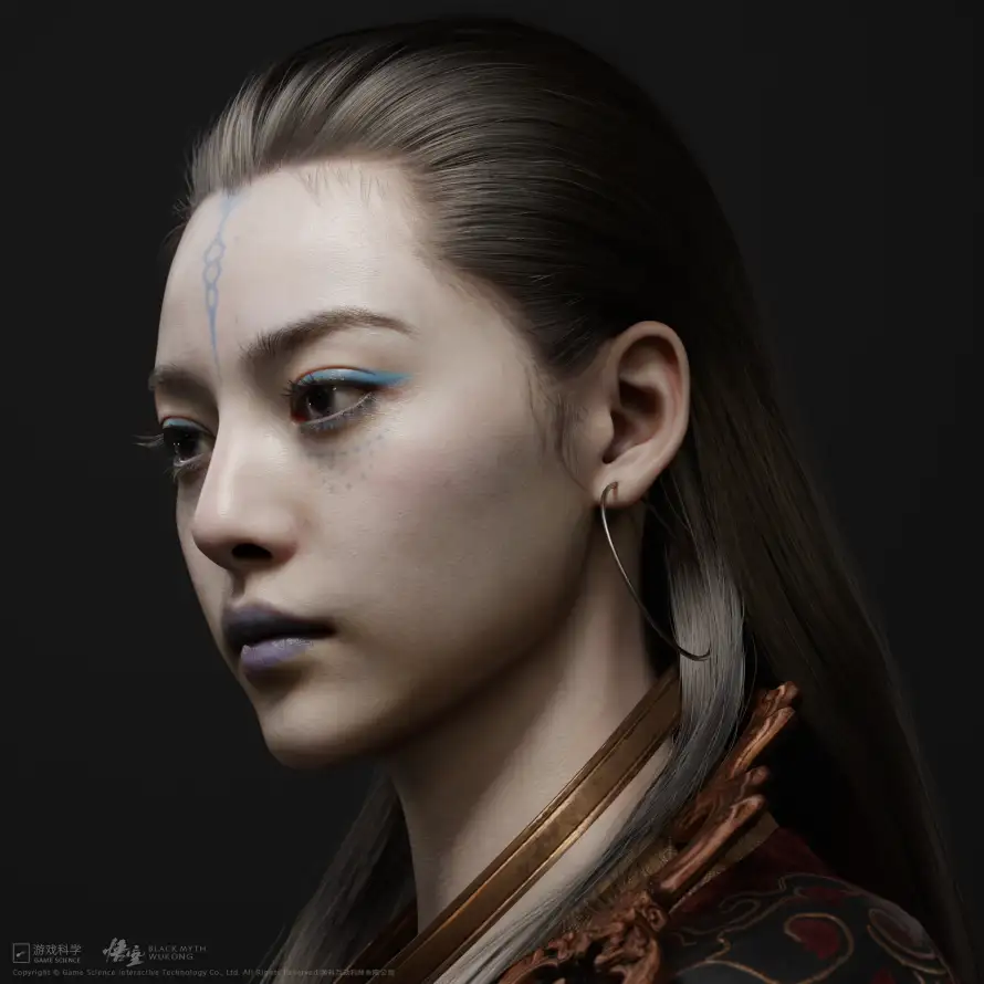 4kcg壁纸 - 古风服饰 - 女性角色 - 暗色背景「哲风壁纸」