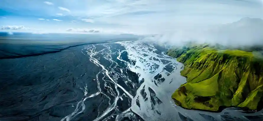 4k云雾壁纸 - 山地 - 河流 - 海岸「哲风壁纸」