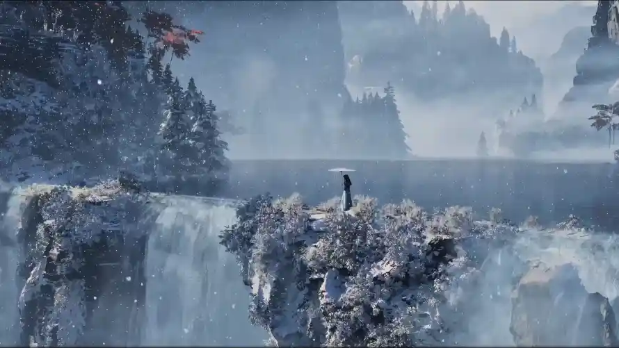 4k冬季壁纸 - 山崖 - 瀑布 - 雪景「哲风壁纸」 4k冬季壁纸 - 山崖 - 瀑布 - 雪景「哲风壁纸」