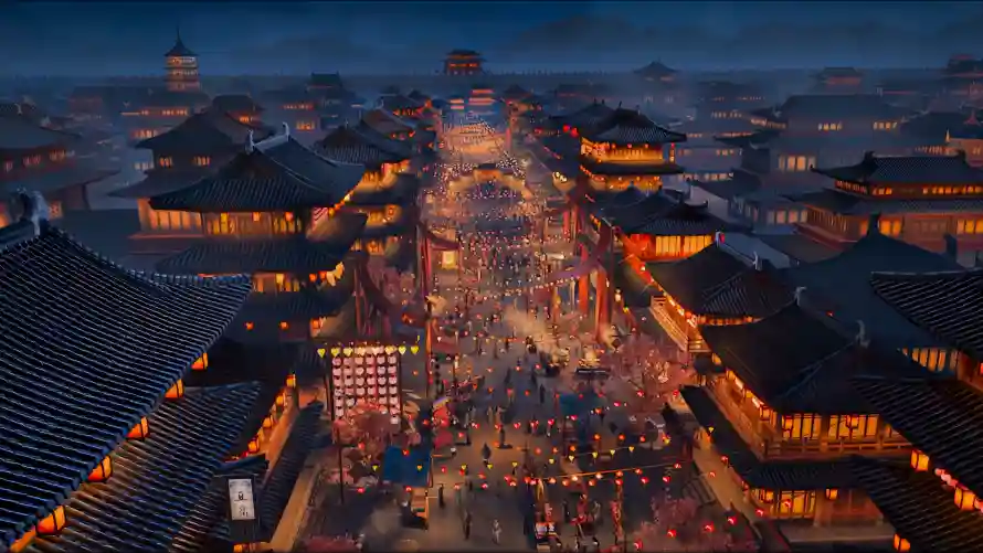 4k夜景壁纸 - 灯笼 - 风景 - 古风城镇「哲风壁纸」 4k夜景壁纸 - 灯笼 - 风景 - 古风城镇「哲风壁纸」