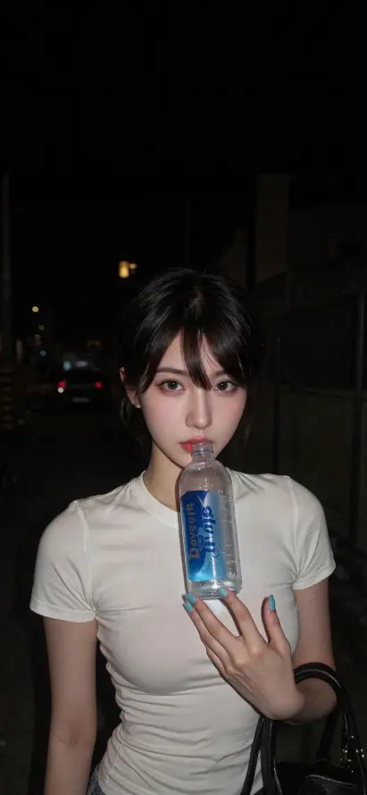 4k夜晚壁纸 - 手机 - 美女 - 街拍「哲风壁纸」