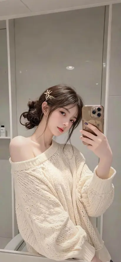 4k盘发壁纸 - 手机壁纸 - 手机自拍 - 美女自拍「哲风壁纸」