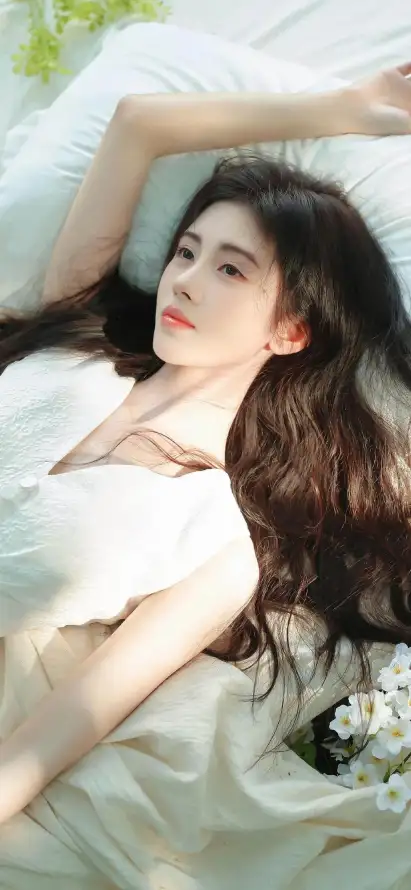 4k清新壁纸 - 花朵 - 长发 - 手机壁纸「哲风壁纸」