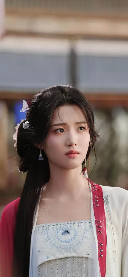 4k发饰壁纸 - 古装 - 古建背景 - 古风服饰「哲风壁纸」