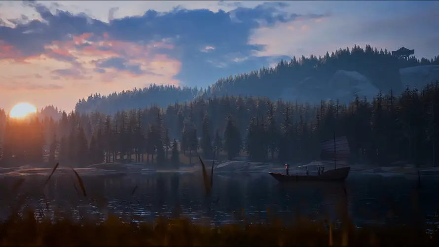 4k山脉壁纸 - 日落 - 森林 - 风景「哲风壁纸」