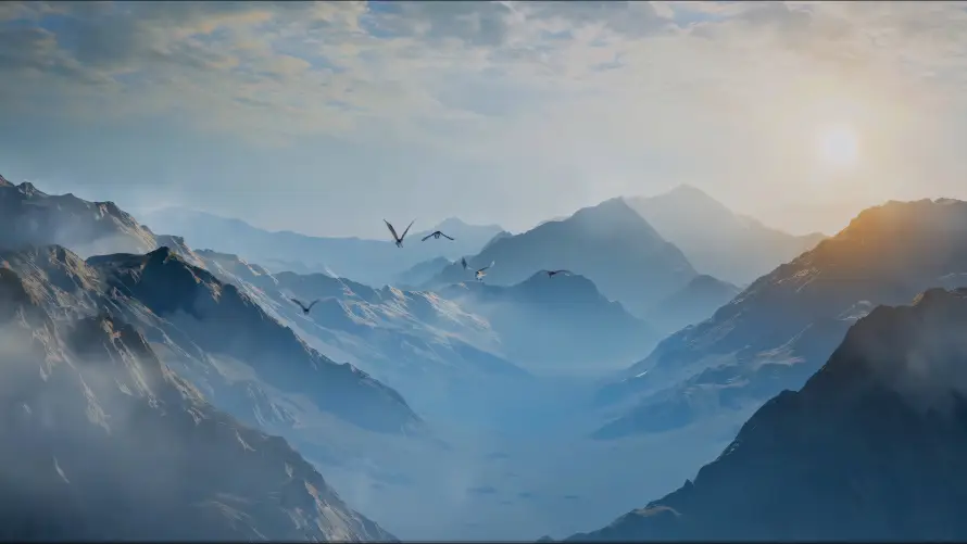 4k云雾壁纸 - 山脉 - 日出 - 风景「哲风壁纸」