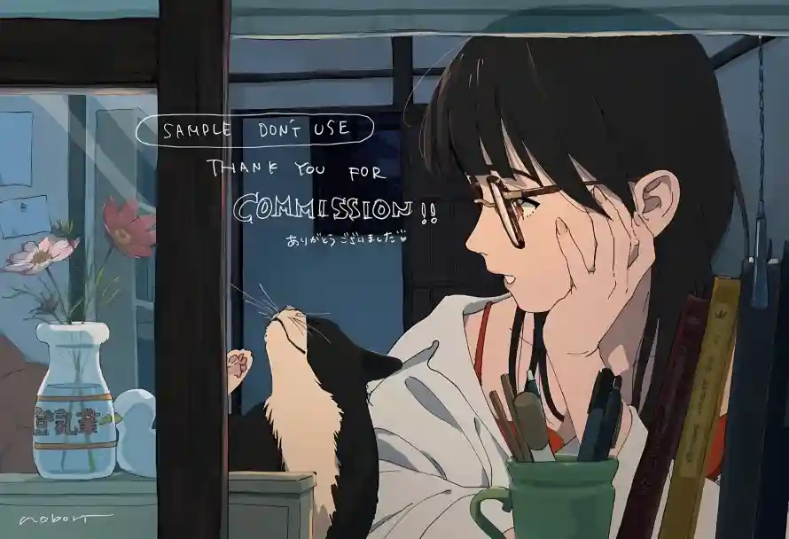 4k动漫壁纸 - 女孩 - 小猫 - 茶杯「哲风壁纸」 4k动漫壁纸 - 女孩 - 小猫 - 茶杯「哲风壁纸」