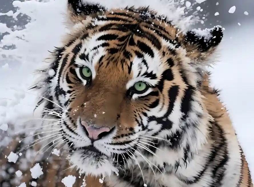 4k冬季壁纸 - 猛兽 - 老虎 - 雪地「哲风壁纸」 4k冬季壁纸 - 猛兽 - 老虎 - 雪地「哲风壁纸」