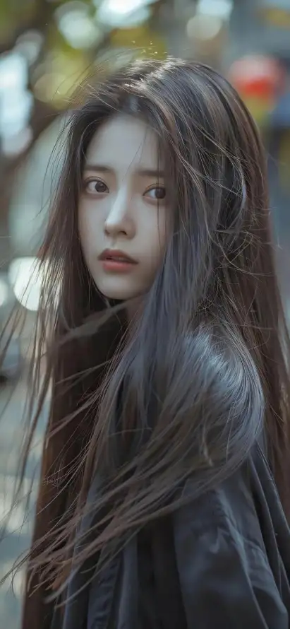 4k清新壁纸 - 黑衣 - 户外街景 - 手机壁纸「哲风壁纸」