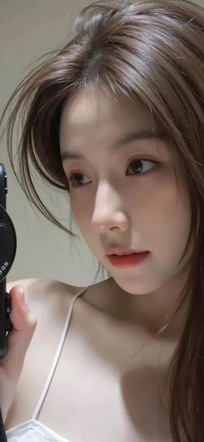 4k吊带壁纸 - 清新 - 相机 - 红唇「哲风壁纸」