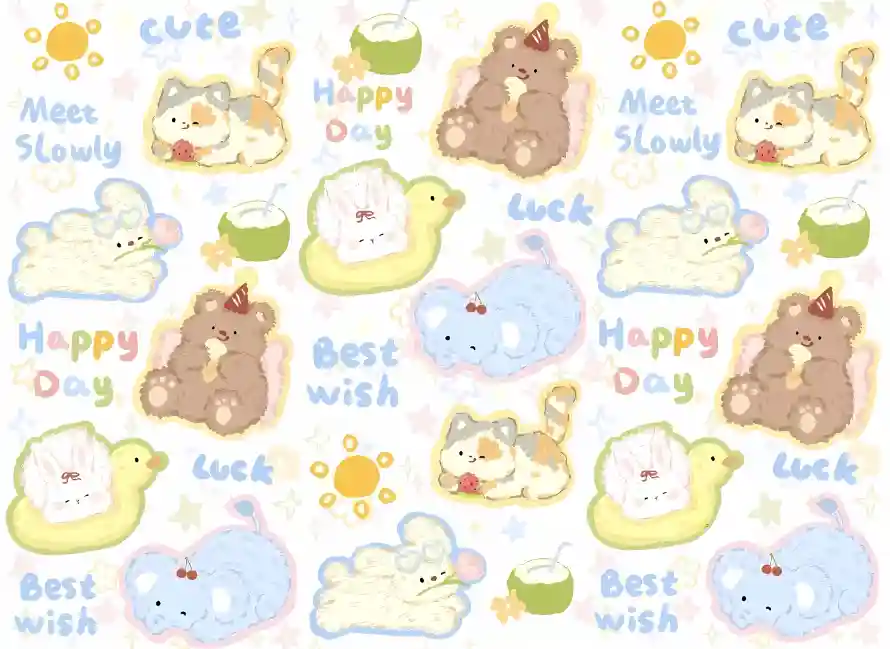 4k卡通壁纸 - 可爱 - 小熊 - 小猫「哲风壁纸」