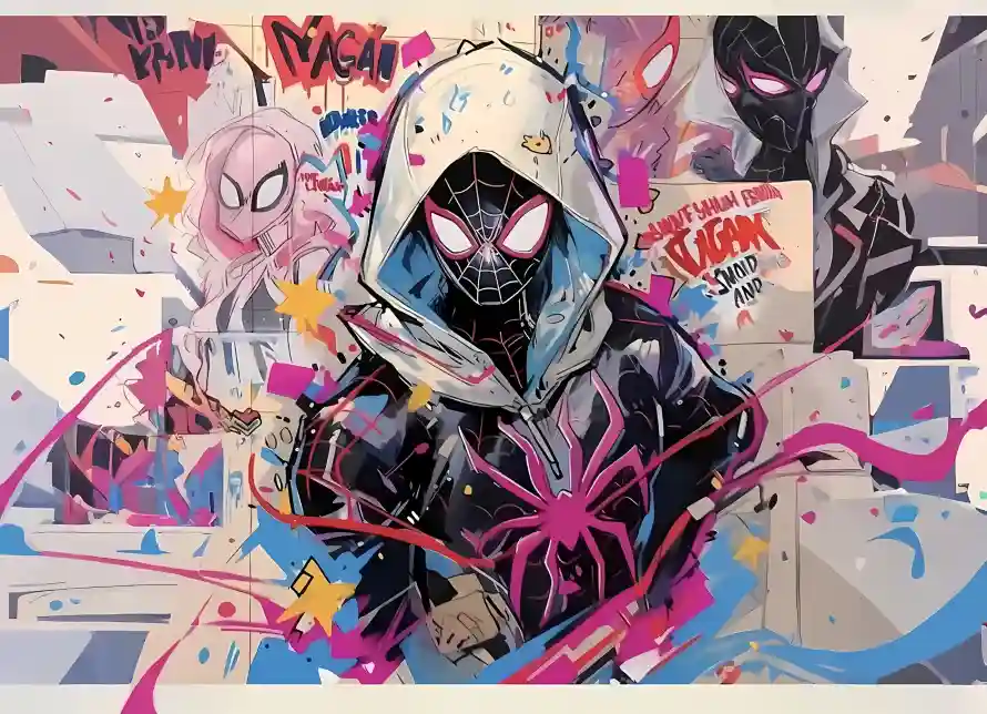 4k手绘壁纸 - 泼墨 - 涂鸦 - 蜘蛛侠「哲风壁纸」 4k手绘壁纸 - 泼墨 - 涂鸦 - 蜘蛛侠「哲风壁纸」