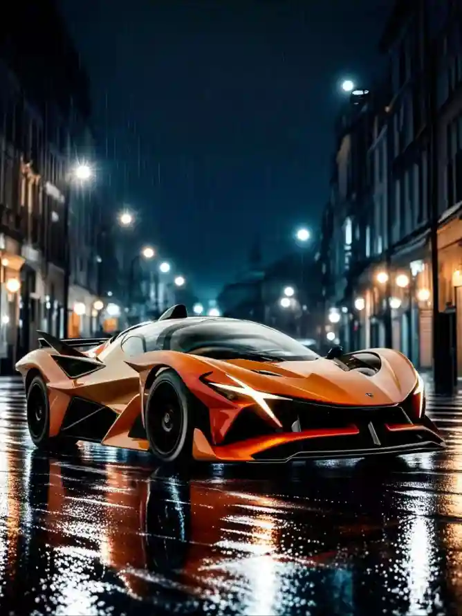 4k灯光壁纸 - 夜 - 雨 - 积水「哲风壁纸」