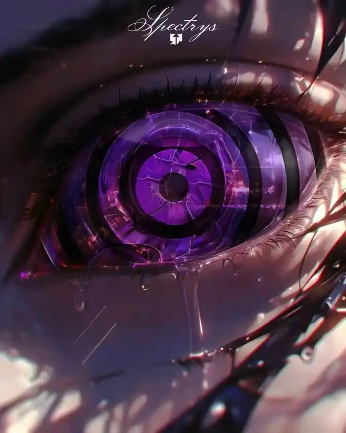 4k火影壁纸 - 眼睛 - 瞳孔 - 紫色「哲风壁纸」