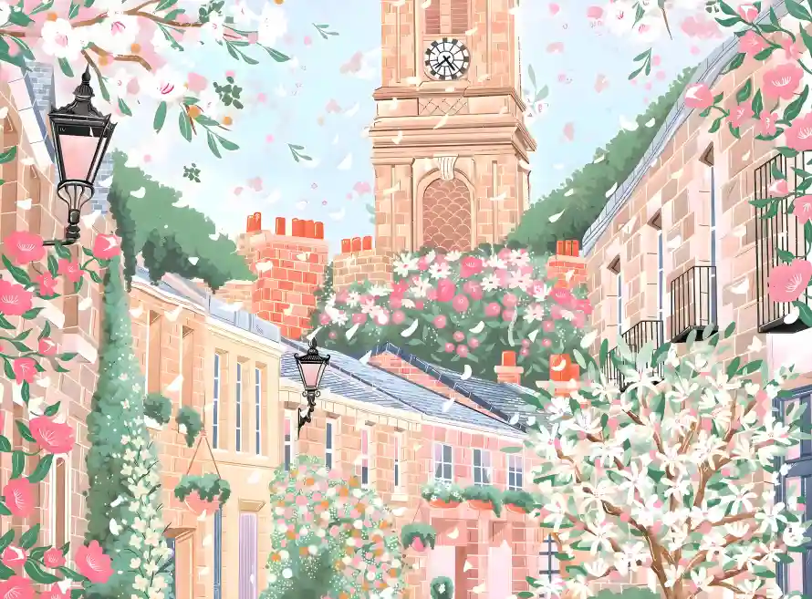 4k建筑壁纸 - 插画 - 春日 - 花草「哲风壁纸」 4k建筑壁纸 - 插画 - 春日 - 花草「哲风壁纸」