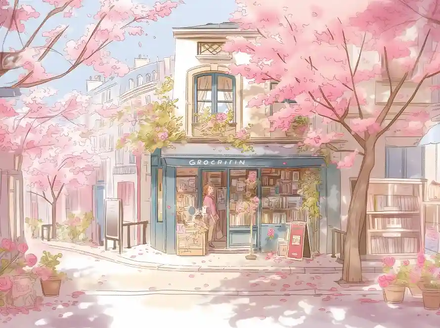 4k插画壁纸 - 手绘风 - 春日女孩 - 樱花街道「哲风壁纸」 4k插画壁纸 - 手绘风 - 春日女孩 - 樱花街道「哲风壁纸」