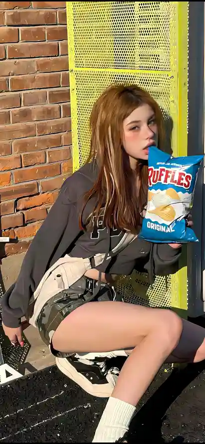 4k欧美壁纸 - 白袜 - 短裤 - 薯片「哲风壁纸」