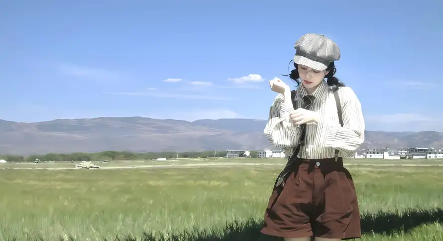 4k田野壁纸 - 白鹿 - 草地 - 蓝天「哲风壁纸」 4k田野壁纸 - 白鹿 - 草地 - 蓝天「哲风壁纸」