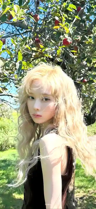 4k户外壁纸 - 果树 - 爱豆 - 金发「哲风壁纸」