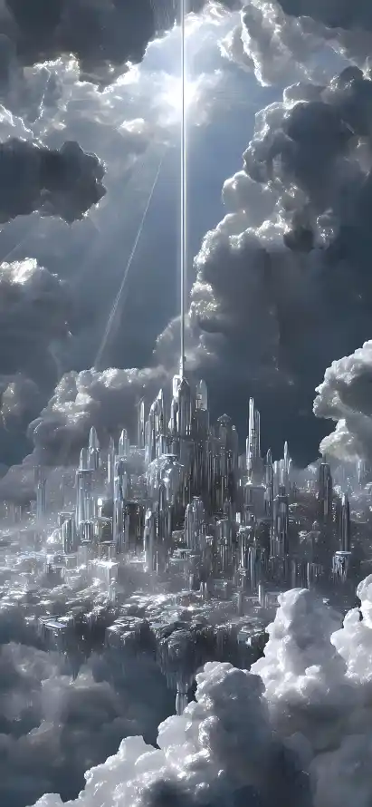 4k云朵壁纸 - 光影 - 冰雕 - 城堡「哲风壁纸」