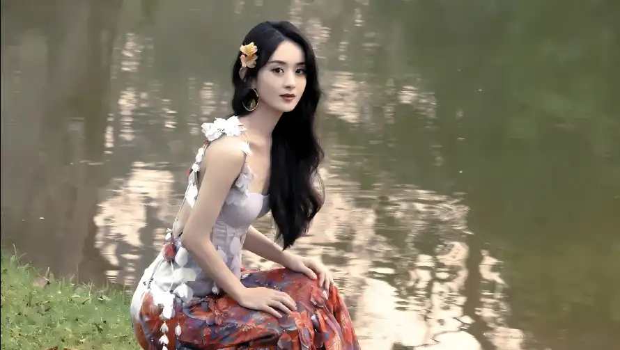 4k湖水壁纸 - 湖边 - 草地 - 裙装「哲风壁纸」