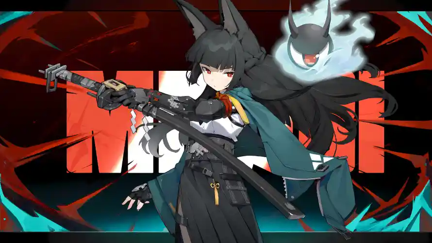 4k武器壁纸 - 动漫风格 - 德克萨斯 - 战斗姿态「哲风壁纸」