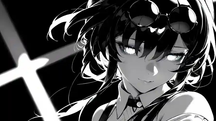 2k动漫壁纸-动漫人物 - 卷发-简约背景壁纸分享「哲风壁纸」