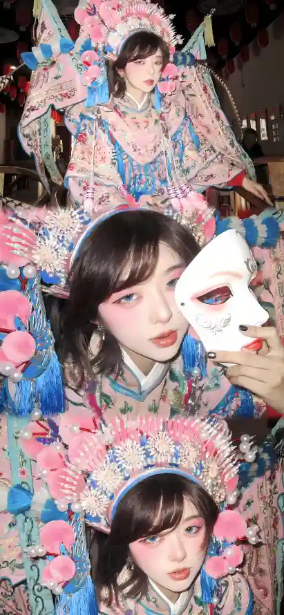 4k古风壁纸 - 戏曲 - 戏服 - 花旦「哲风壁纸」