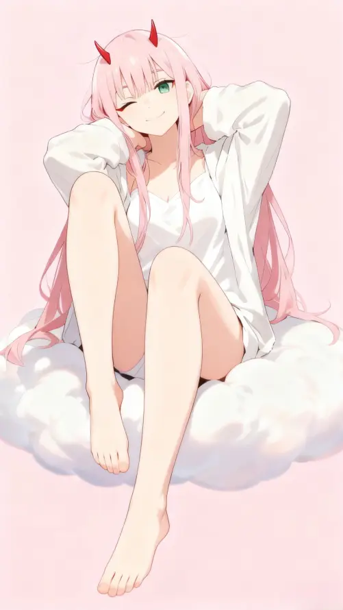 4k02壁纸 - 云朵 - 简约 - 动漫角色「哲风壁纸」