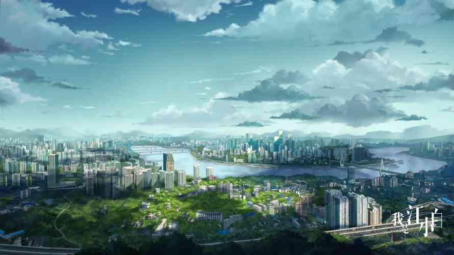 3k城市壁纸-动漫城与云-壁纸分享「哲风壁纸」