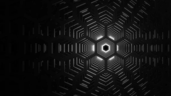 8k戴尔壁纸-五边形与抽象的-3D抽象壁纸分享「哲风壁纸」