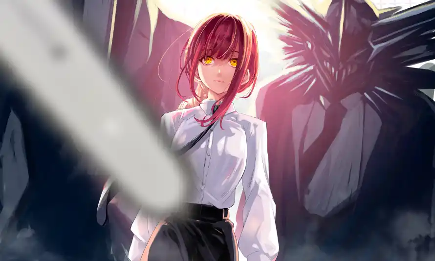 4k玛琪玛壁纸-电锯人和漫画女孩-热门的壁纸「哲风壁纸」