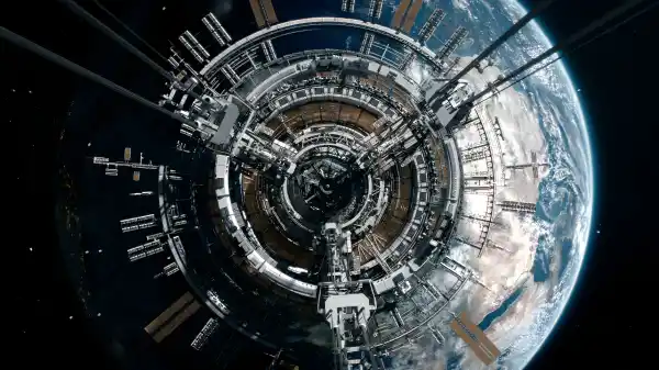 5k电影壁纸-空间站 - 空间-航天飞机免费下载「哲风壁纸」