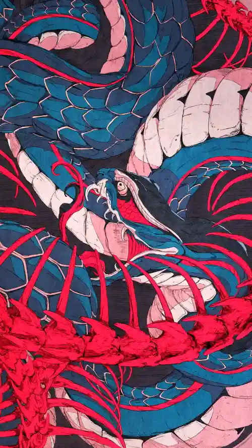 4k绘画壁纸 - 艺术 - 红色的 - 日本艺术「哲风壁纸」
