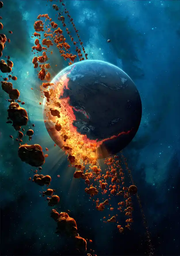 4k刘海壁纸 - 宇宙 - 爆炸 - 外层空间「哲风壁纸」