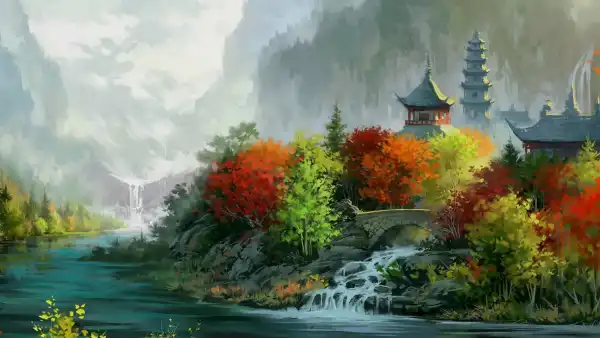 2k房子壁纸-艺术品和景观-亚洲建筑壁纸分享「哲风壁纸」