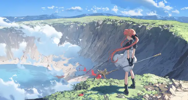 4k职员壁纸-火山口壁纸和长发-免费下载「哲风壁纸」
