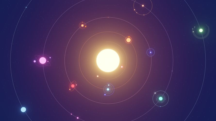 4k太阳壁纸-太阳系 - 插图-数字艺术壁纸分享「哲风壁纸」