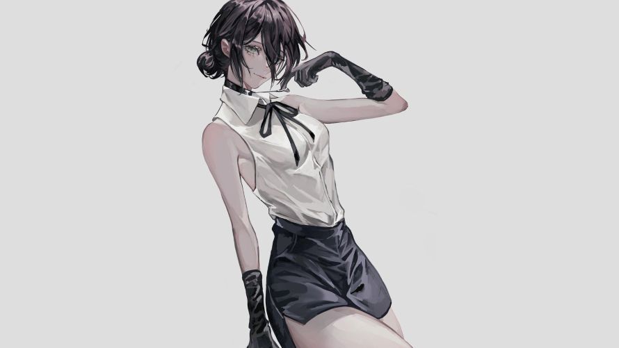 3k手套壁纸-电锯人 - 动漫女孩-免费下载「哲风壁纸」