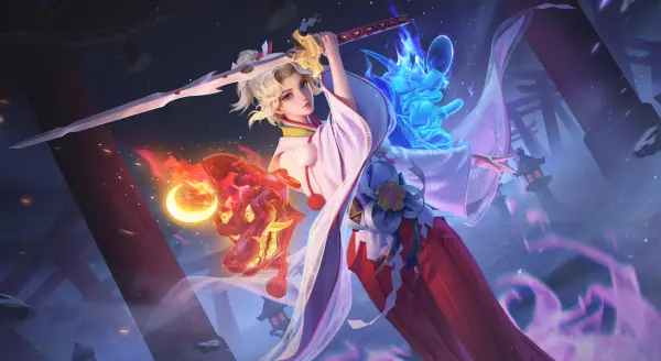 8k和服壁纸-武士刀壁纸和鸟居-数字艺术免费下载「哲风壁纸」