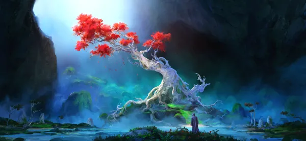 4k插图壁纸-艺术品与景观-岩石形成壁纸分享「哲风壁纸」