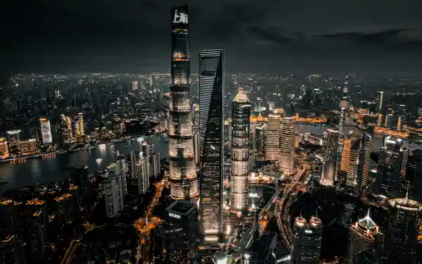4k上海壁纸-建筑学与城市-摩天大楼热门的壁纸「哲风壁纸」